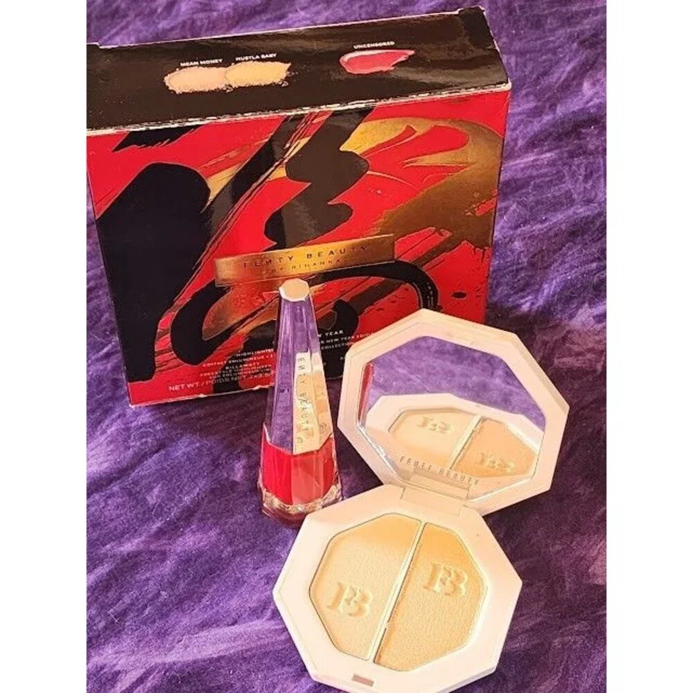 FENTY Rihanna Stunna New Year Killawatt Highlighter Duo Stunna Lip Paint Box Set